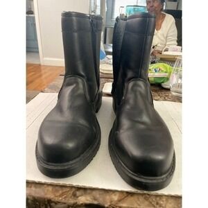 Smiths American Mens Black Waterproof Work Boots Mid Calf Utility Boot sz 10